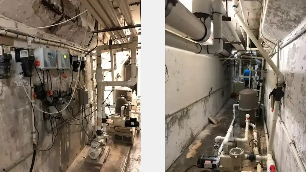 Spalling nell'interrato intriso d'acqua