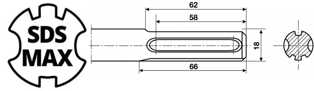 Disegno tecnico SDS Max