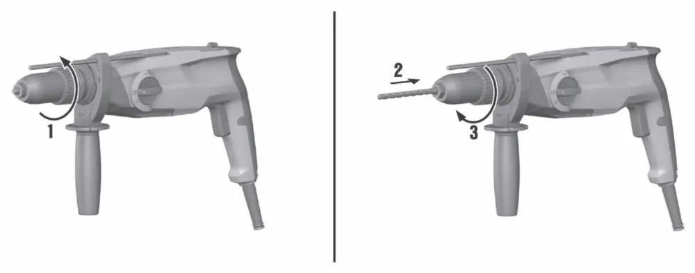 Funzionamento del sistema SDS nei tassellatori