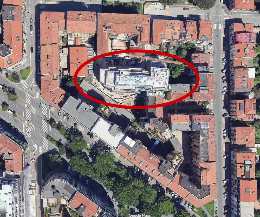 Hidden Garden visto dall'alto