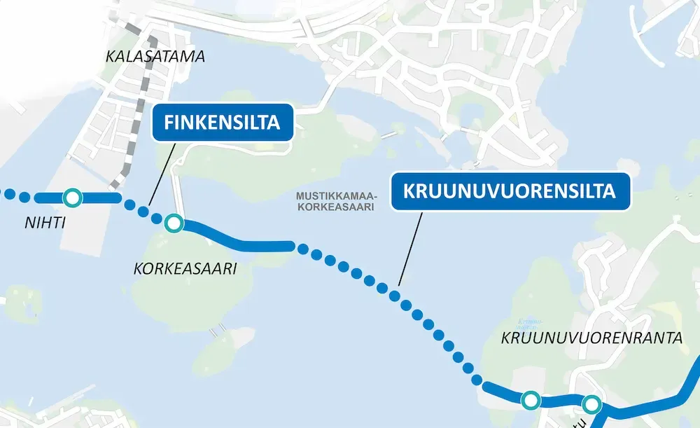 L'area di Korkeasaari e Kruunuvuorenranta